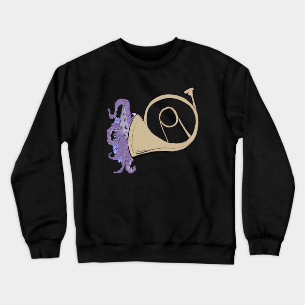 trumpet Crewneck Sweatshirt by inkpocket